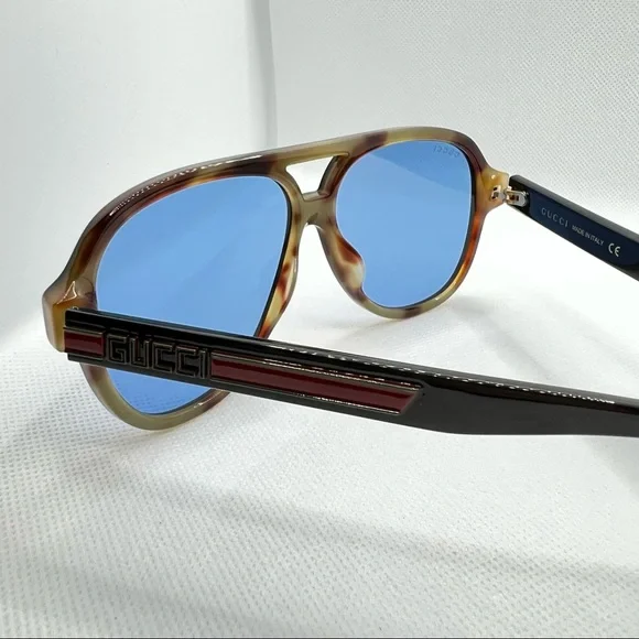 Gucci Sunglasses NEW Authentic Men’s Aviator Logo